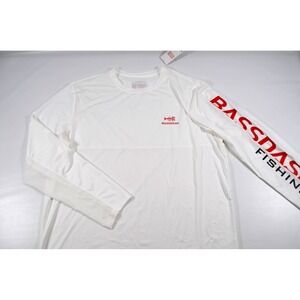 Bassdash White Performance Long Sleeve Shirt Mens XL Quick-Dry 50+ UV Protection